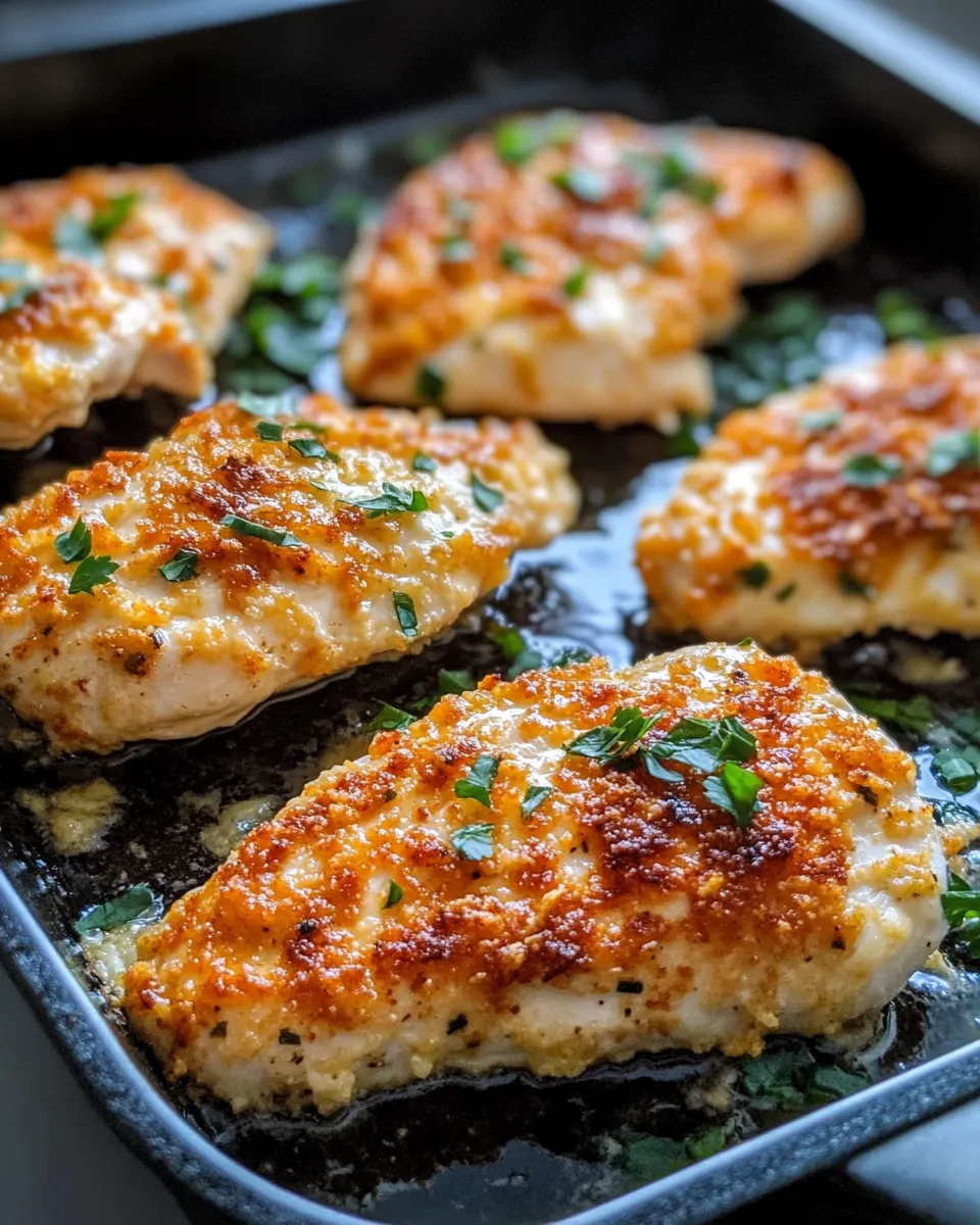 Delicious Baked Chicken with Parmesan Crust dish photo