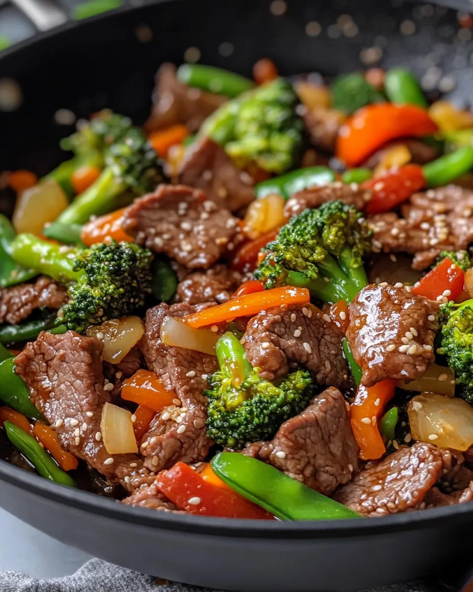 Delicious Beef and Vegetable Stir Fry dish photo