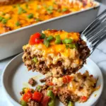 Homemade Cheesy Beef and Rice Casserole photo