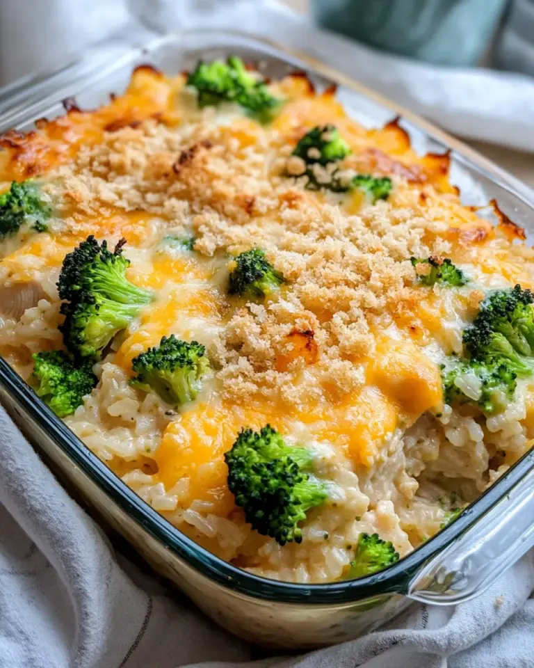 Homemade Cheesy Chicken Broccoli Rice Casserole recipe photo