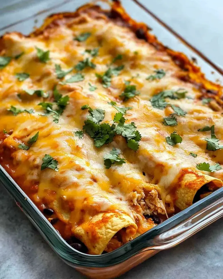 Homemade Cheesy Chicken Enchilada Casserole photo