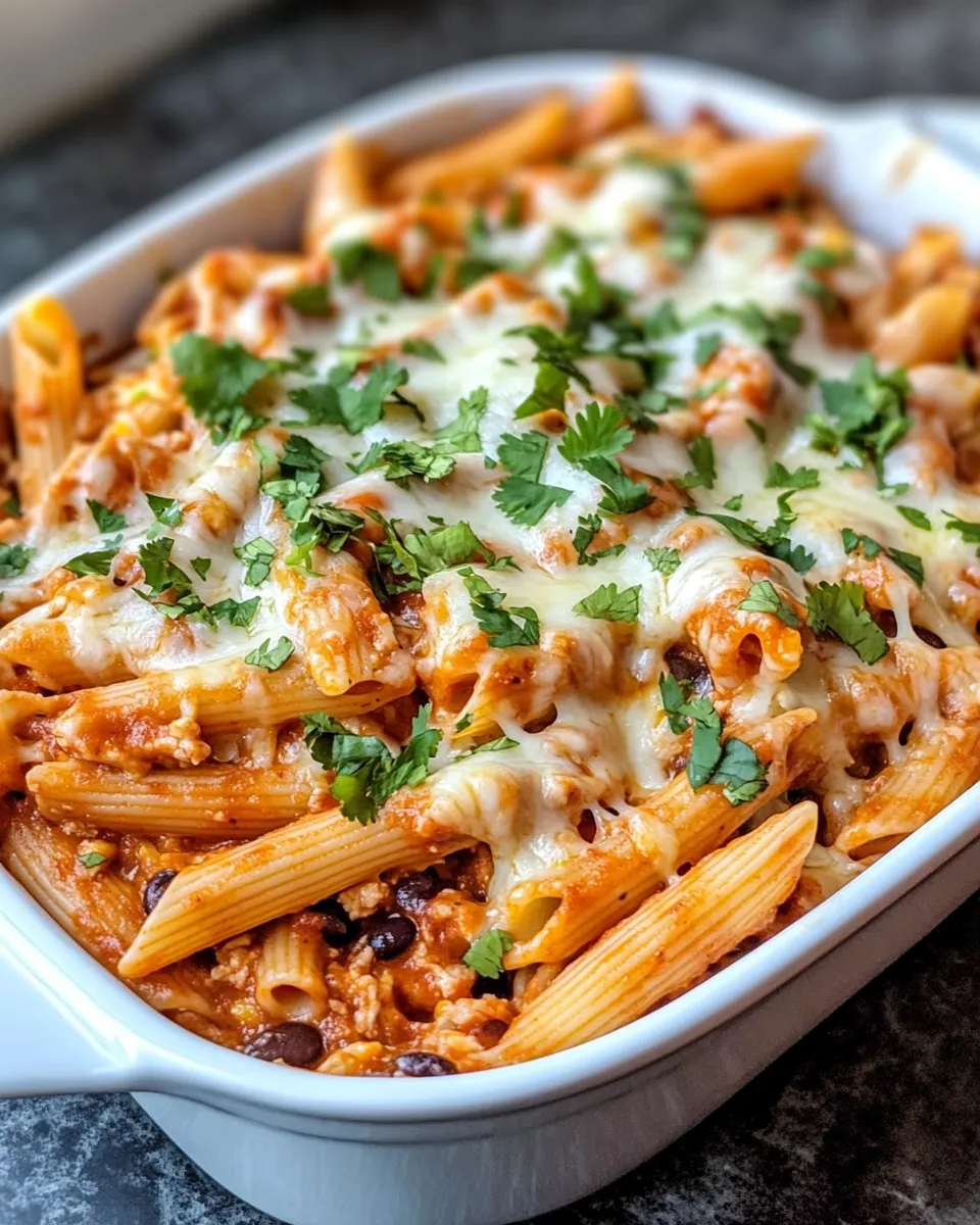Classic Cheesy Chicken Enchilada Pasta dish photo