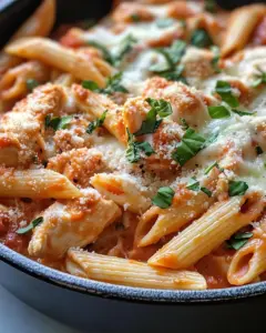 Homemade Cheesy Chicken Pasta Bake recipe photo