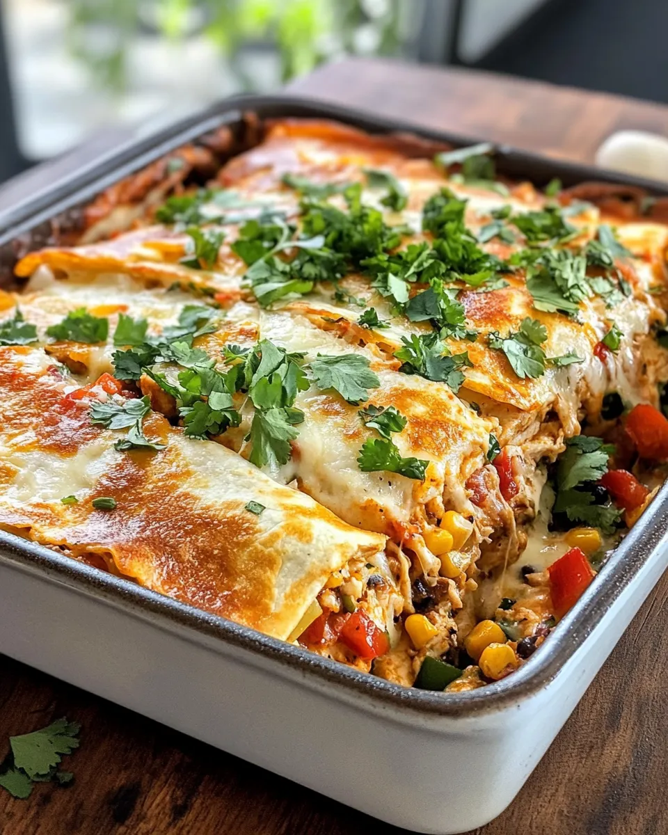 Homemade Cheesy Chicken Quesadilla Bake recipe photo