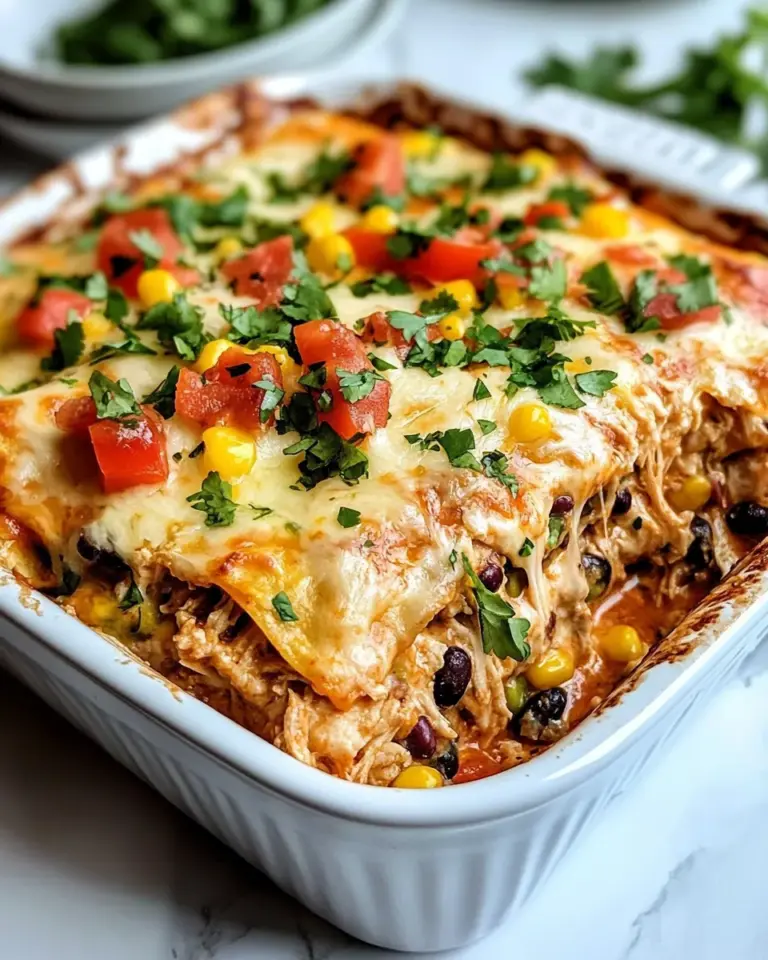 Homemade Cheesy Chicken Tortilla Casserole dish photo