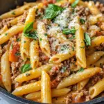 Homemade Cheesy Ground Beef Pasta Skillet recipe photo