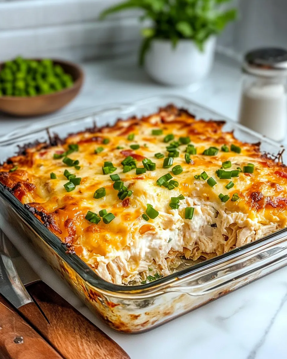 Easy Cheesy Hash Brown Chicken Bake recipe photo