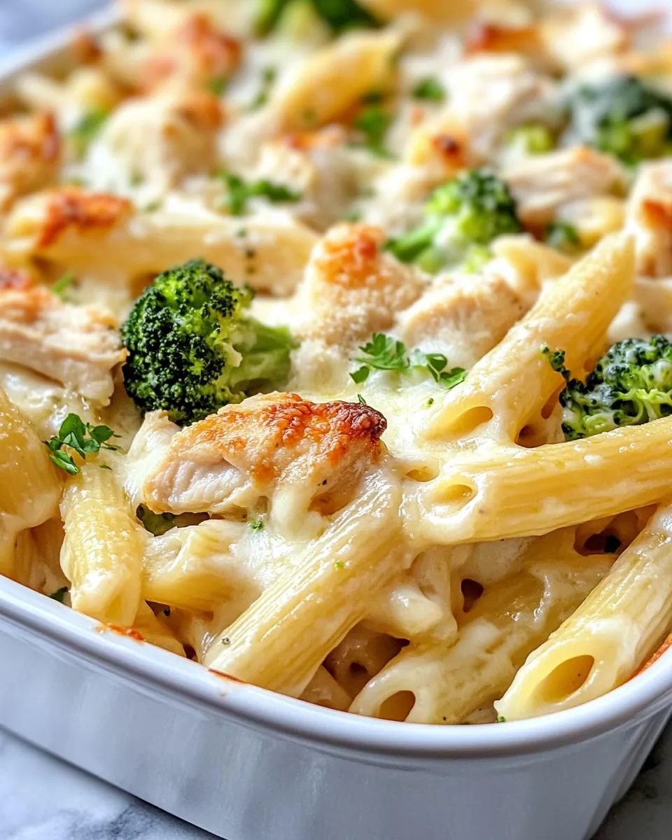 Homemade Chicken Alfredo Pasta Bake photo