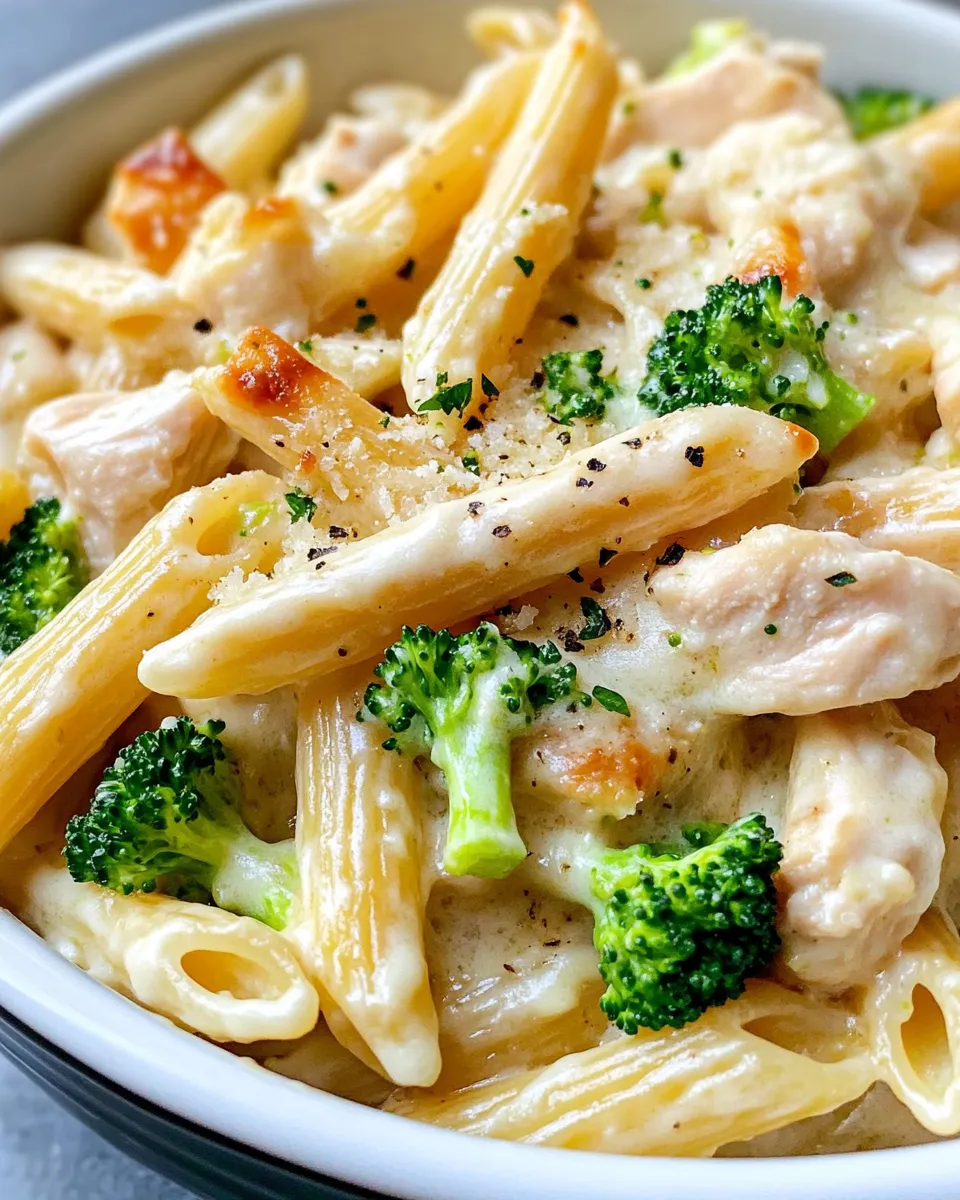 Classic Chicken Alfredo Pasta Bake image