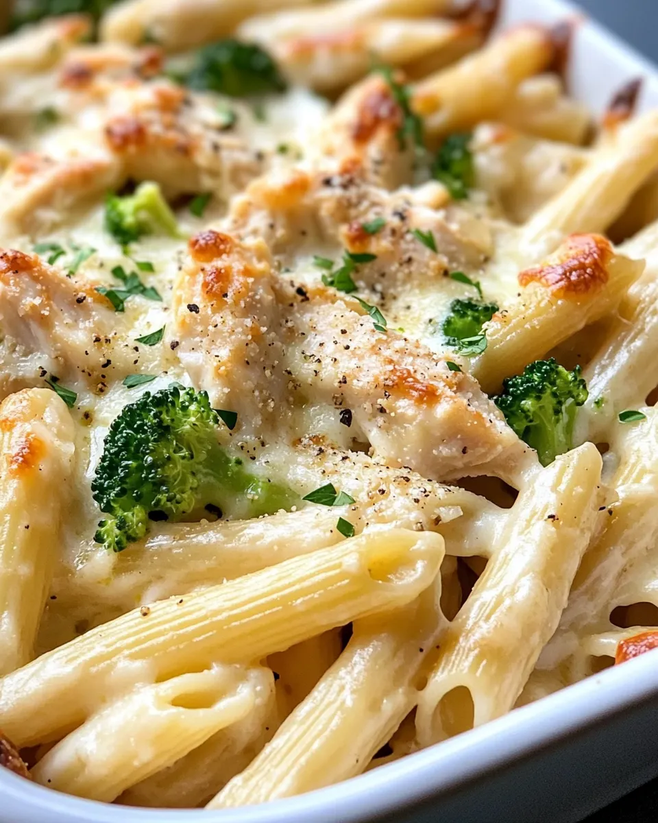 Easy Chicken Alfredo Pasta Bake recipe photo