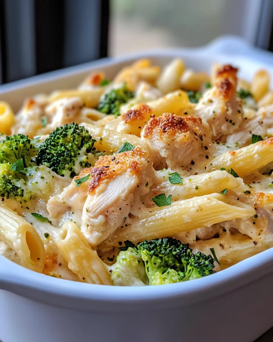Delicious Chicken Alfredo Pasta Bake dish photo