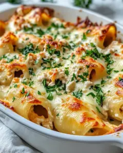 Homemade Chicken Alfredo Stuffed Shells recipe photo