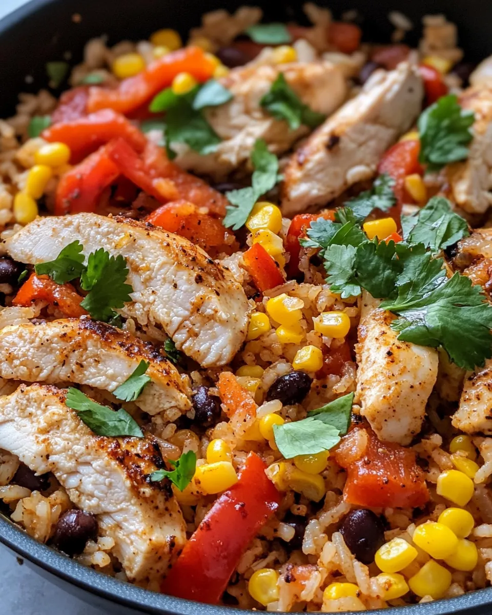 Homemade Chicken Fajita Rice Skillet photo