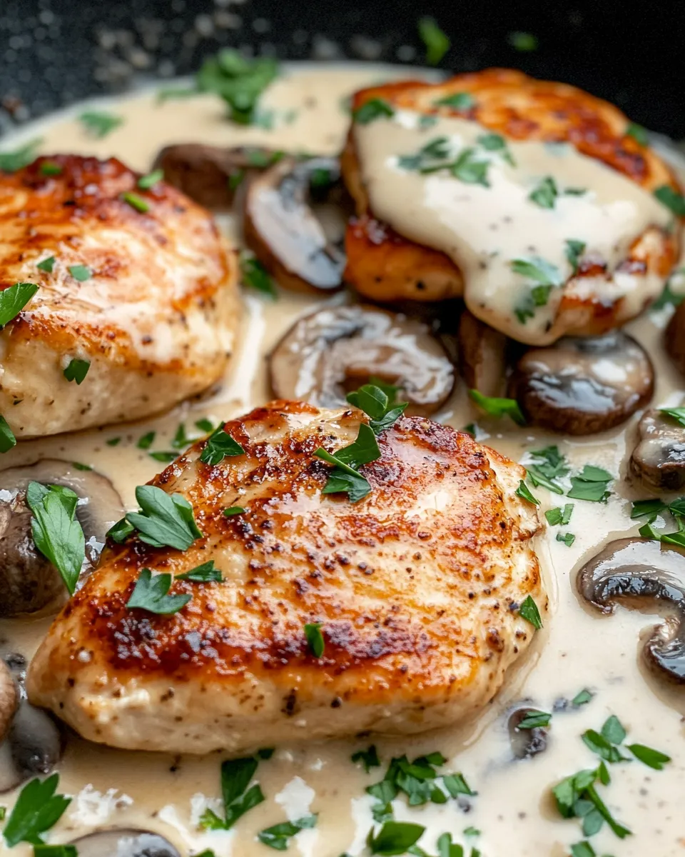 Classic Chicken Marsala with Cream Sauce image