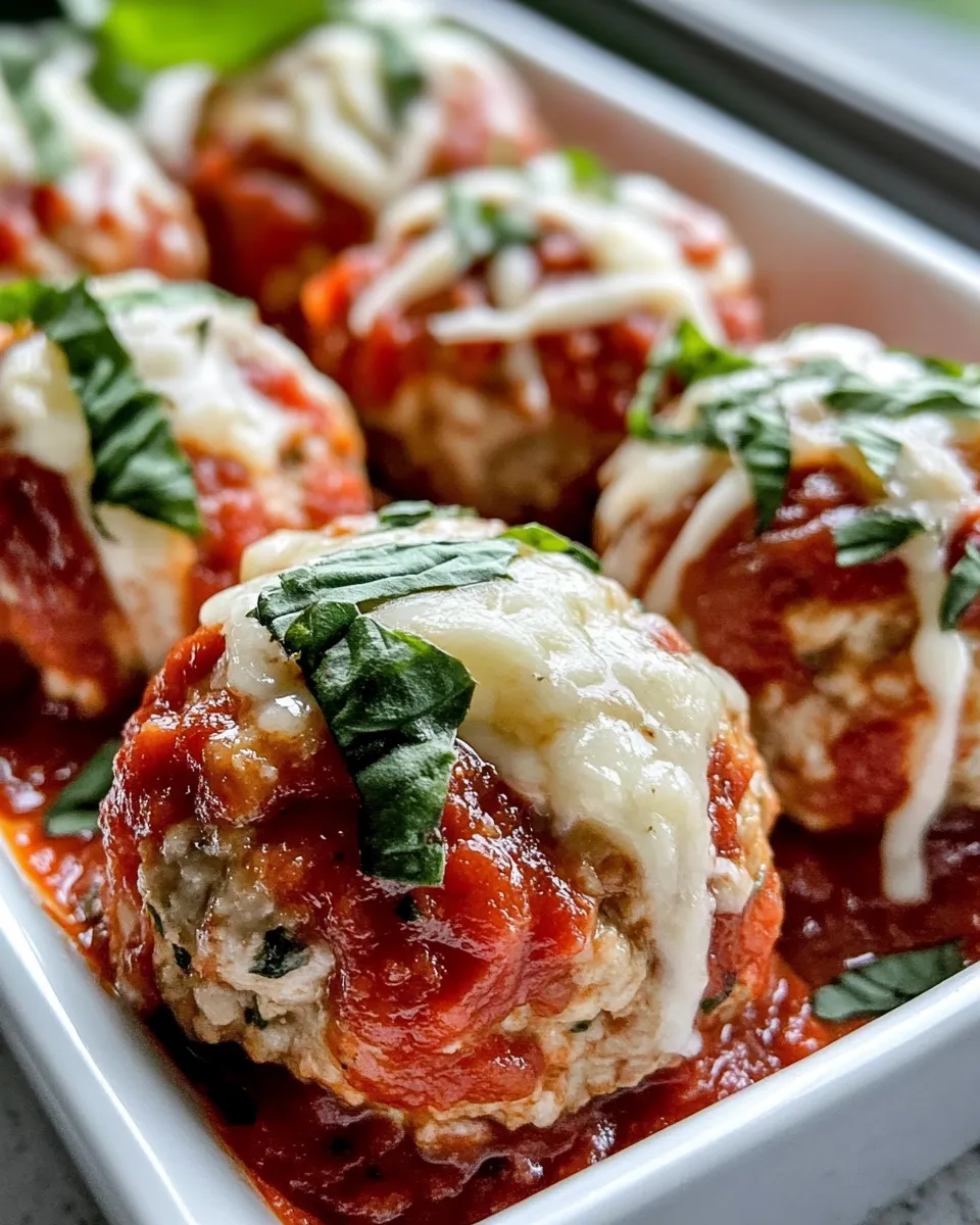 Homemade Chicken Parmesan Meatballs recipe photo