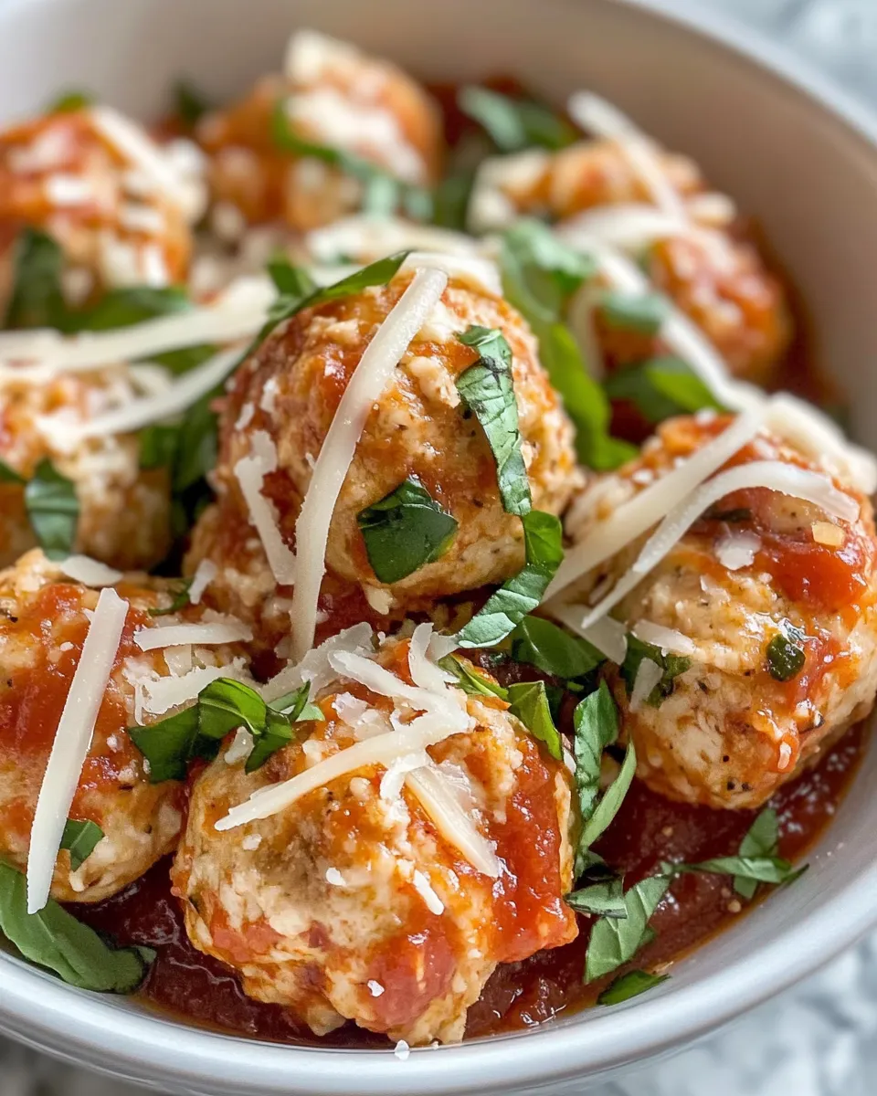 Classic Chicken Parmesan Meatballs dish photo