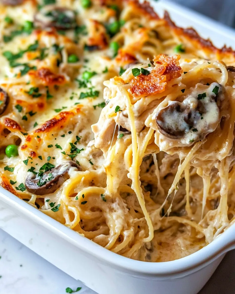 Classic Chicken Tetrazzini Casserole image