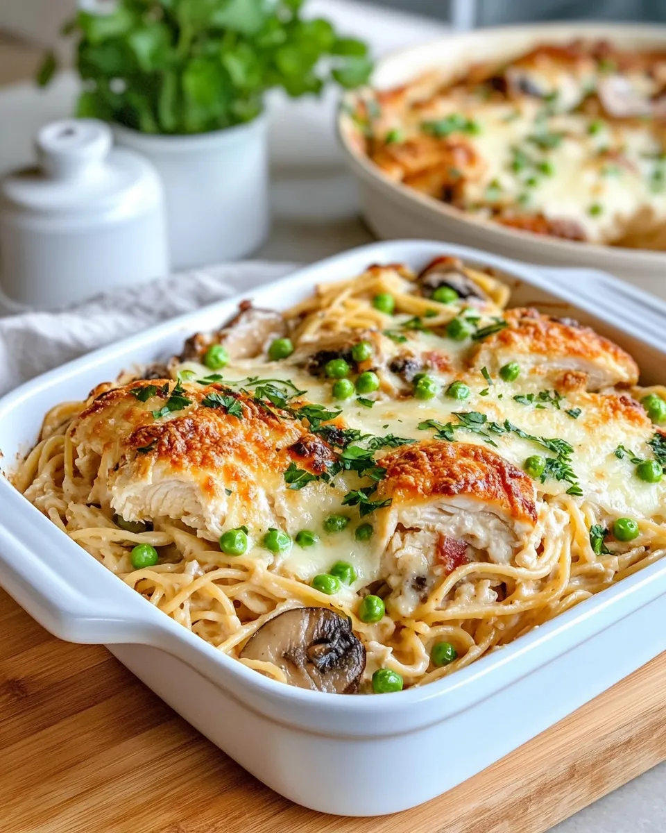 Easy Chicken Tetrazzini Casserole recipe photo