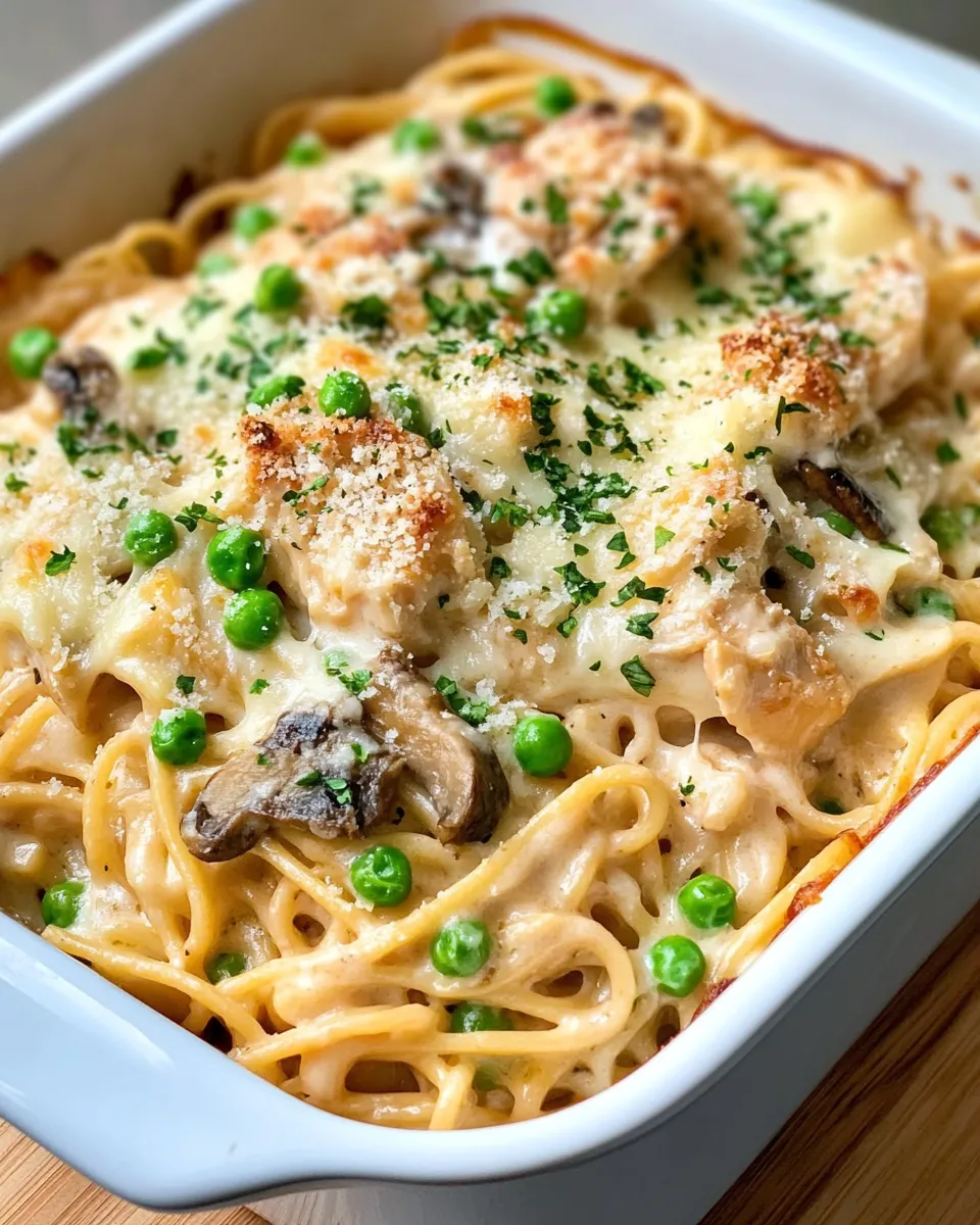 Delicious Chicken Tetrazzini Casserole dish photo
