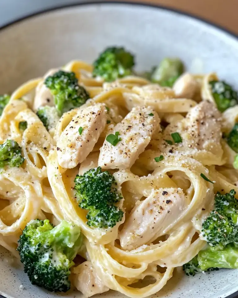 Homemade Chicken and Broccoli Alfredo photo