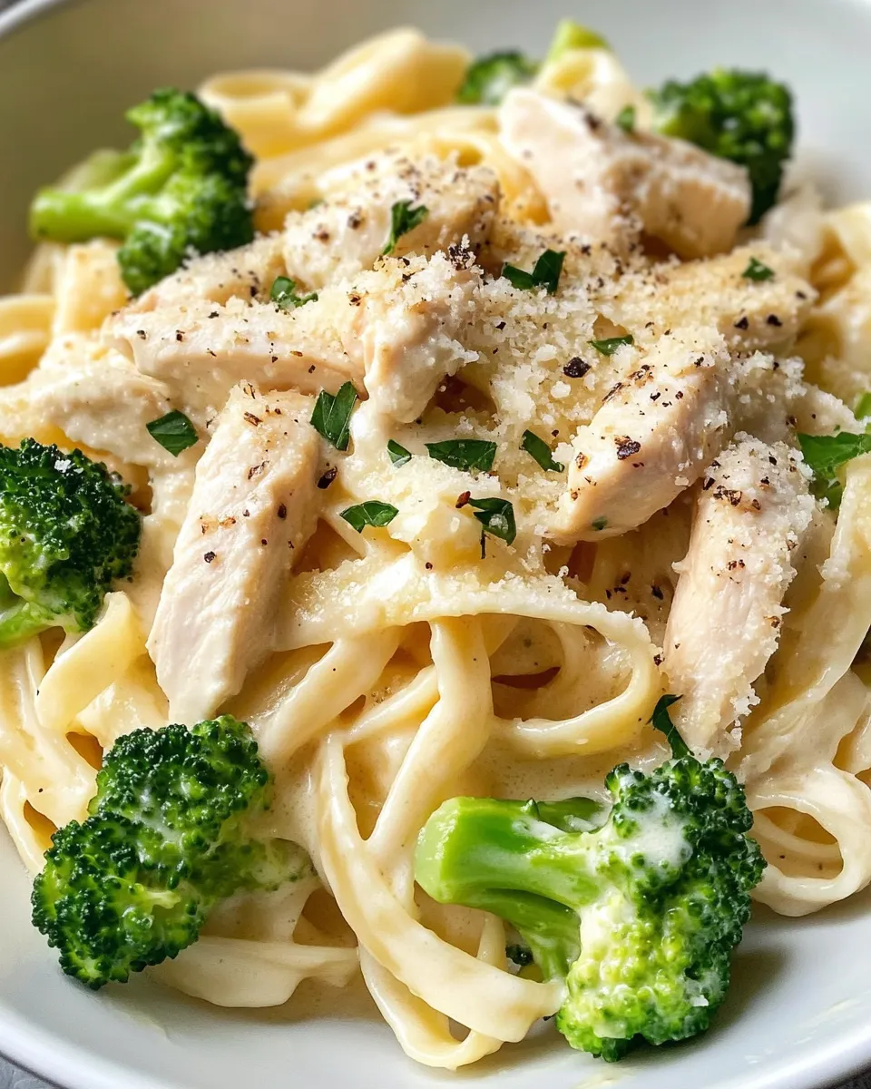 Classic Chicken and Broccoli Alfredo image