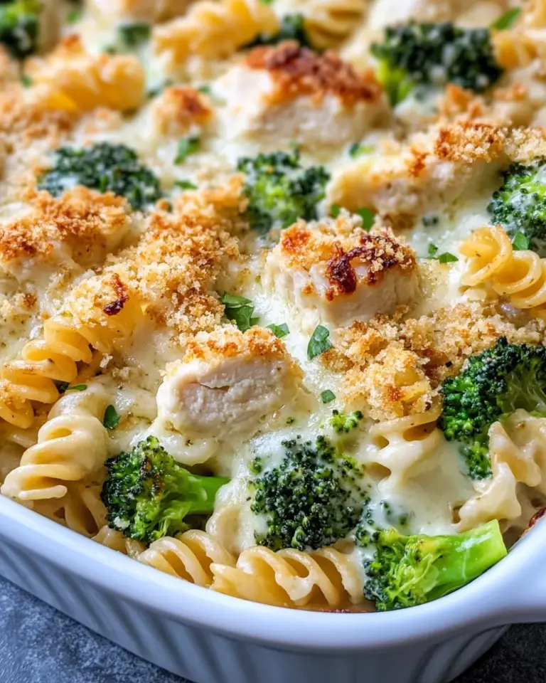 Homemade Chicken and Broccoli Alfredo Bake recipe photo