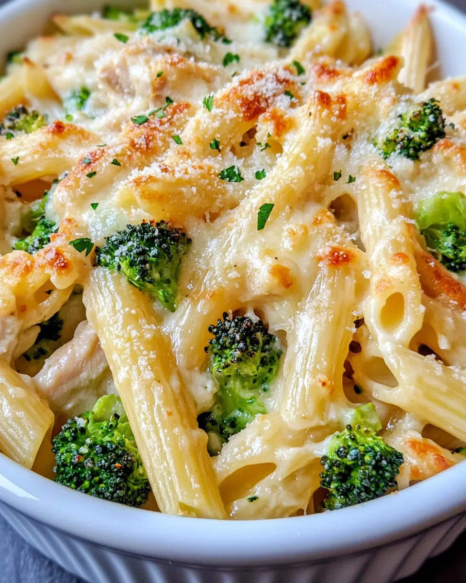 Classic Chicken and Broccoli Pasta Bake recipe image
