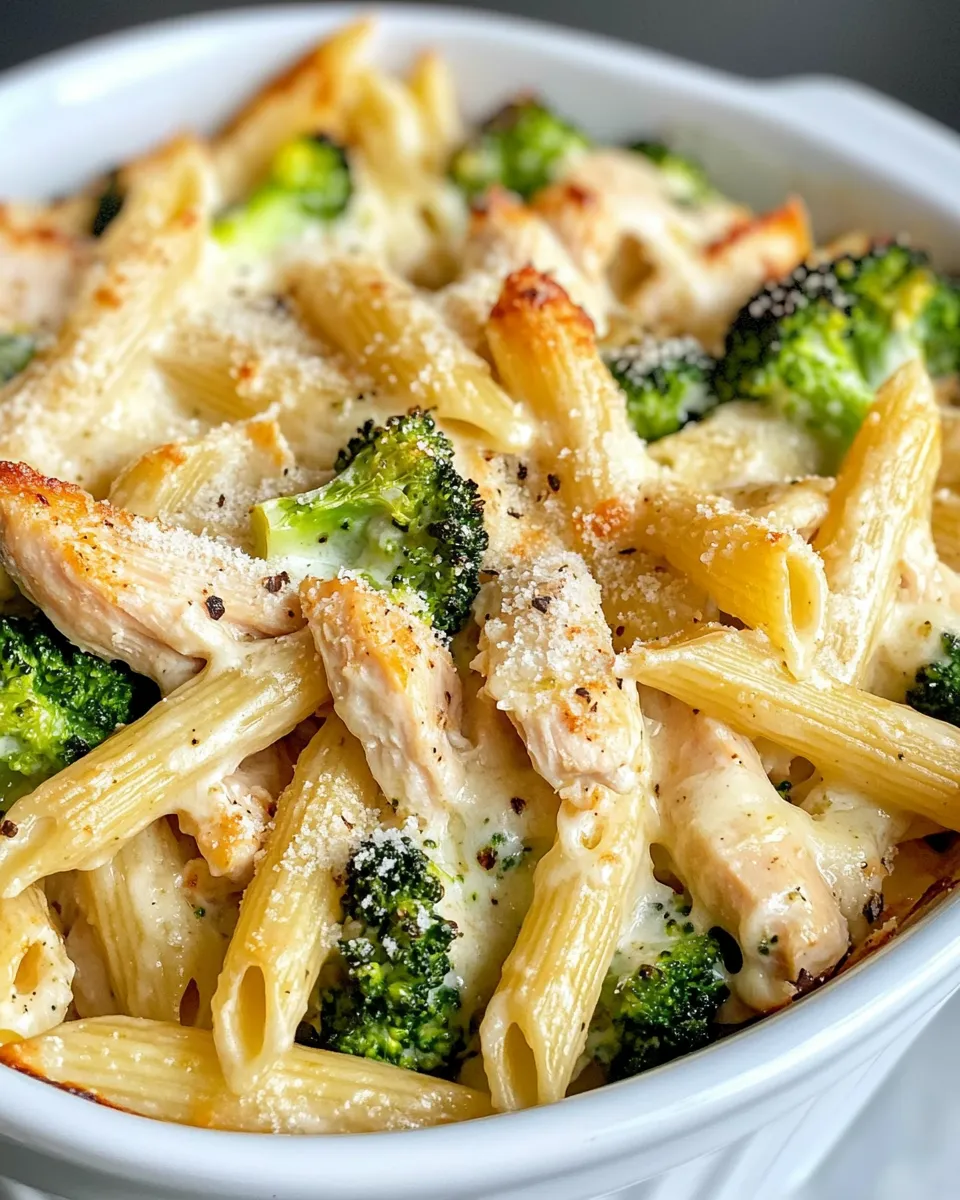 Easy Chicken and Broccoli Pasta Bake dish photo