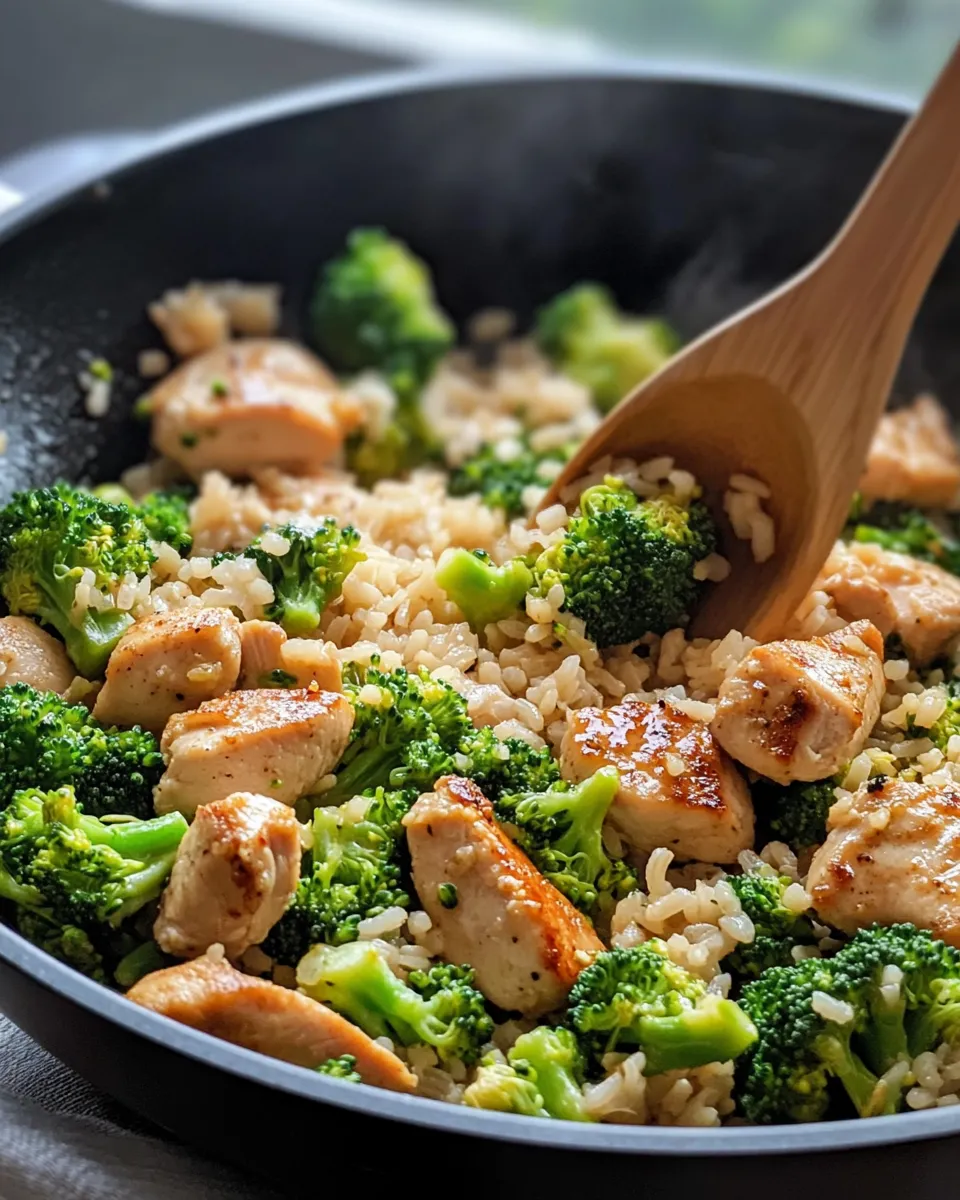Classic Chicken and Broccoli Rice Skillet image