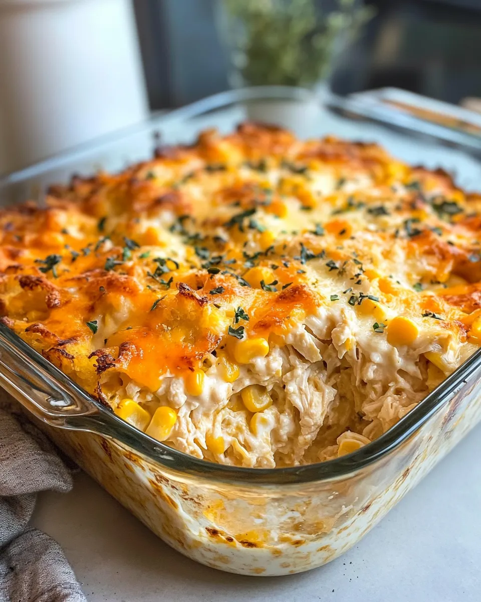 Classic Chicken and Corn Casserole recipe image