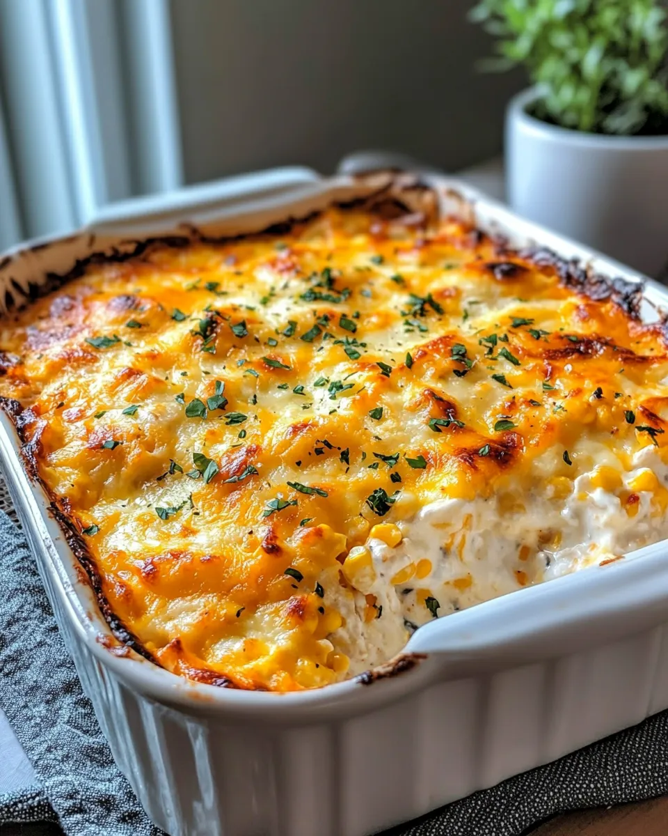 Easy Chicken and Corn Casserole food shot