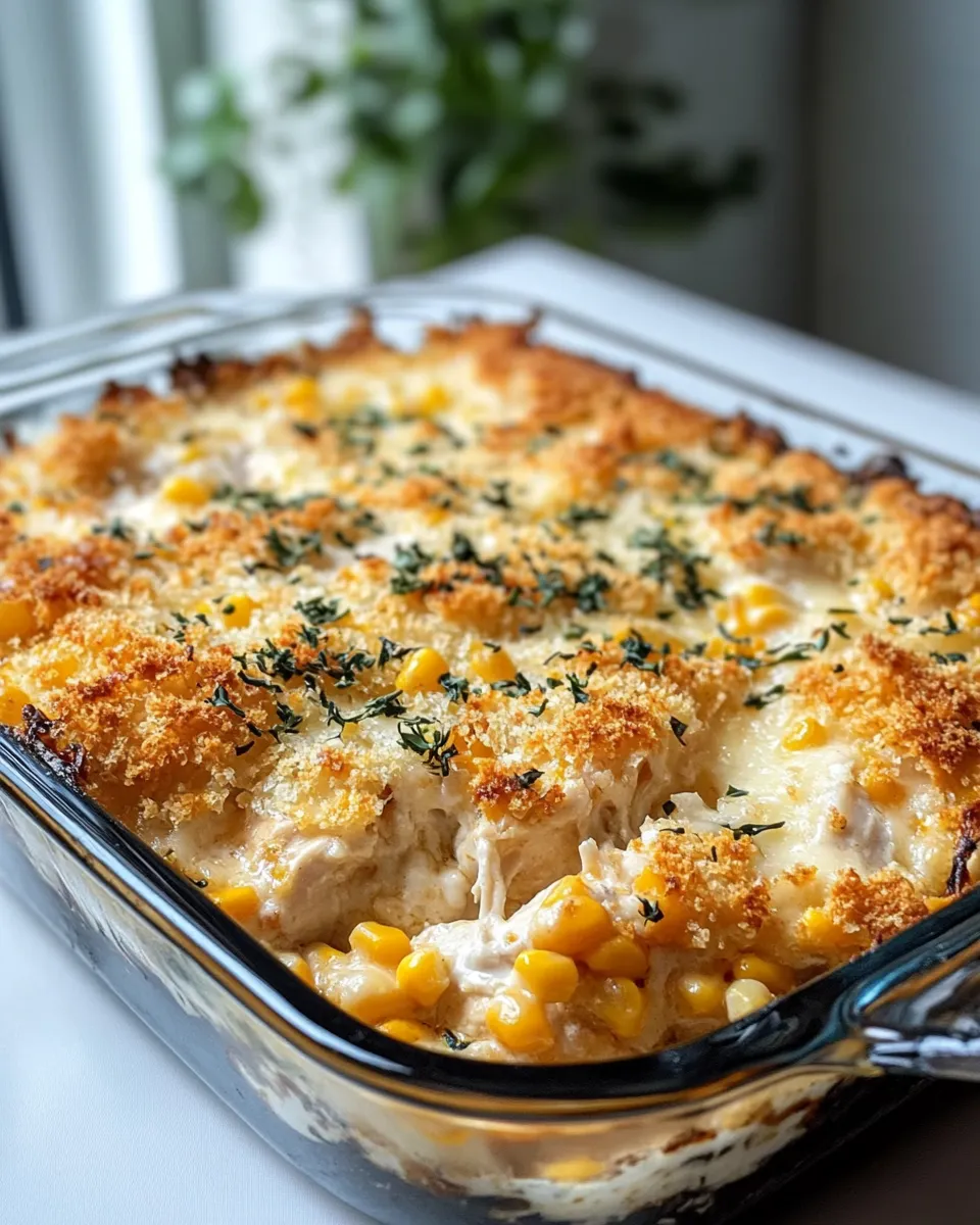 Delicious Chicken and Corn Casserole dish photo