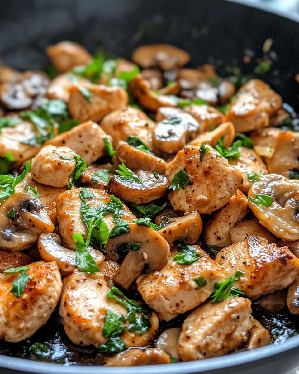 Classic Chicken and Mushroom Skillet dish photo