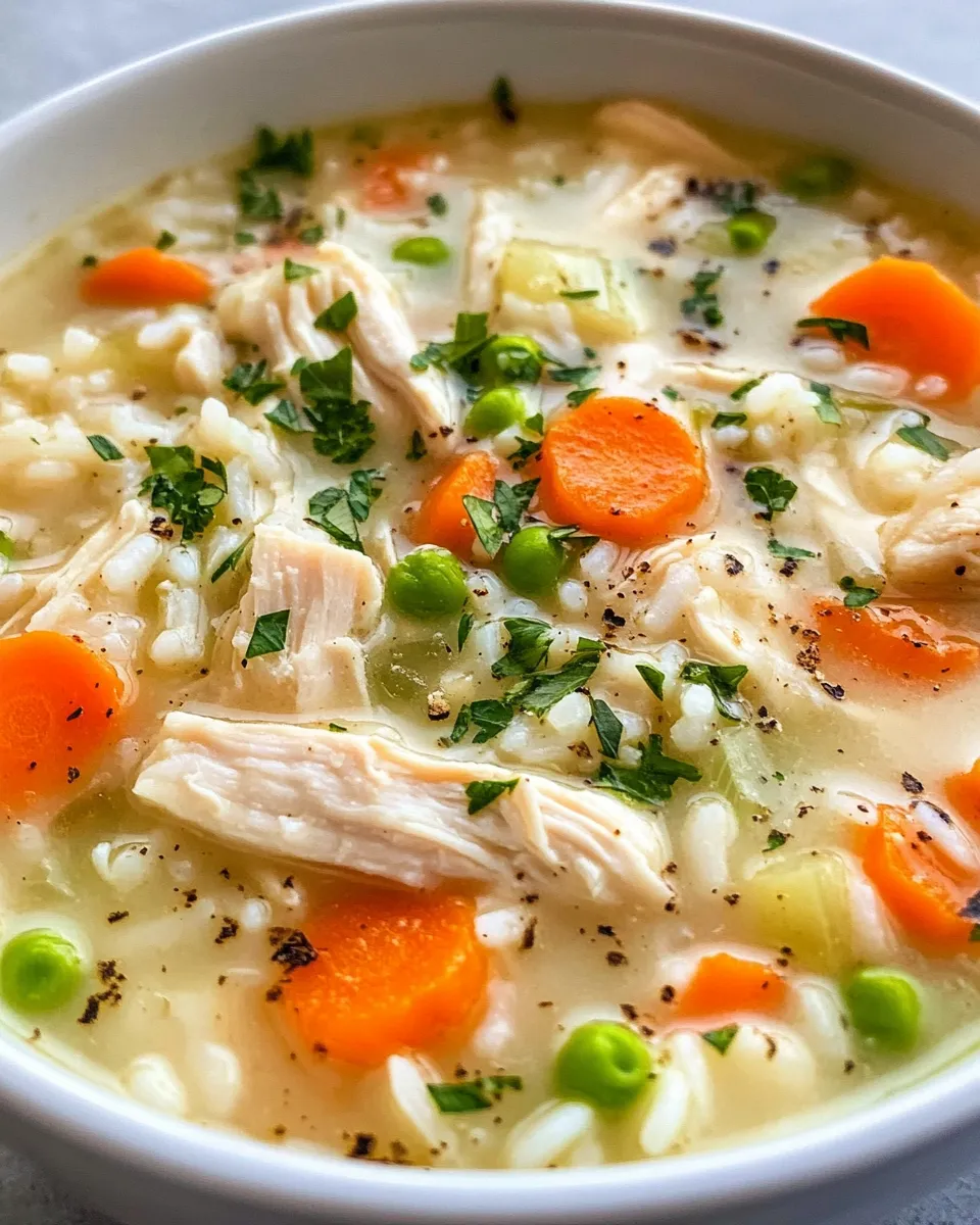 Homemade Chicken and Rice Soup recipe photo