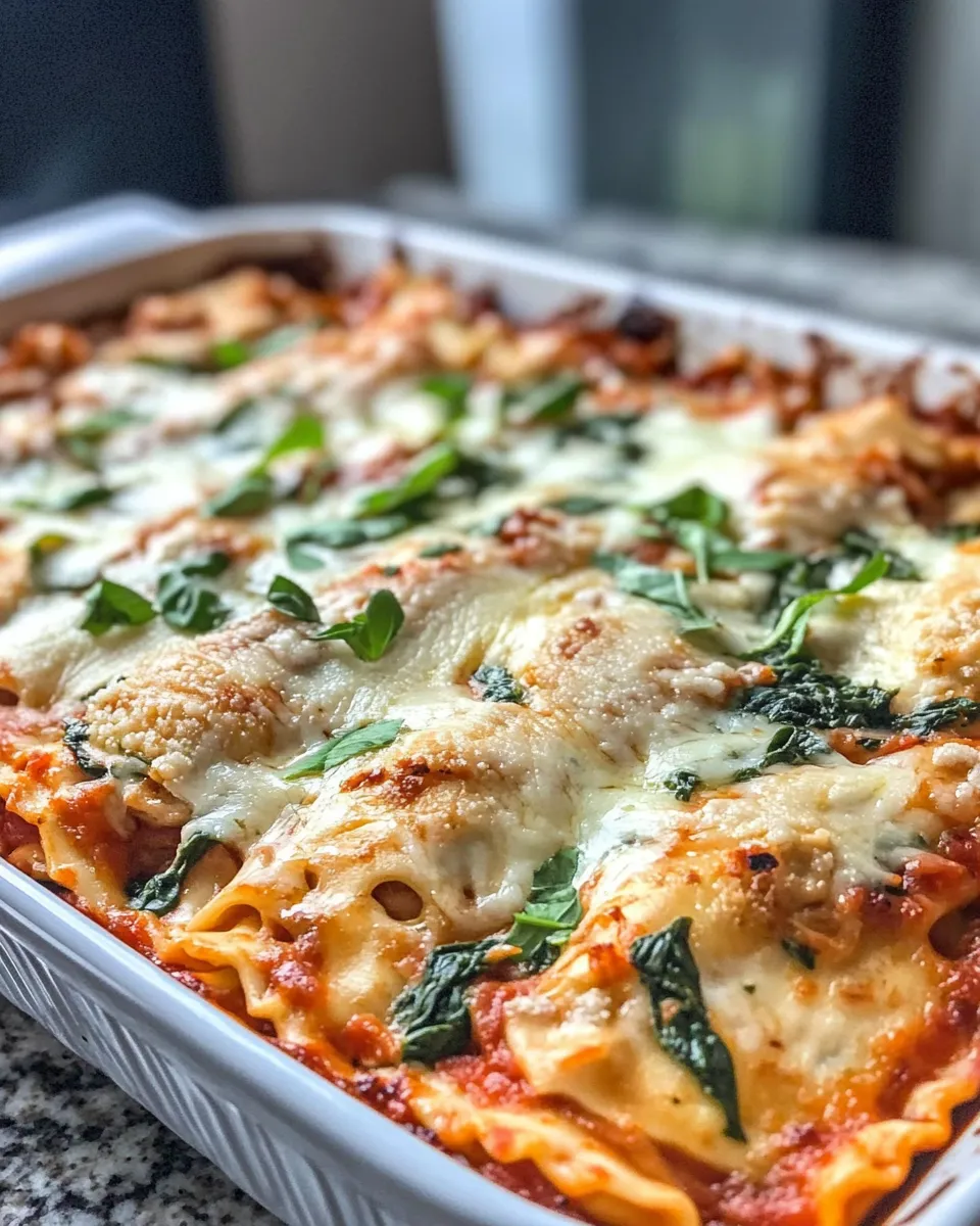 Delicious Chicken and Spinach Ravioli Bake dish photo