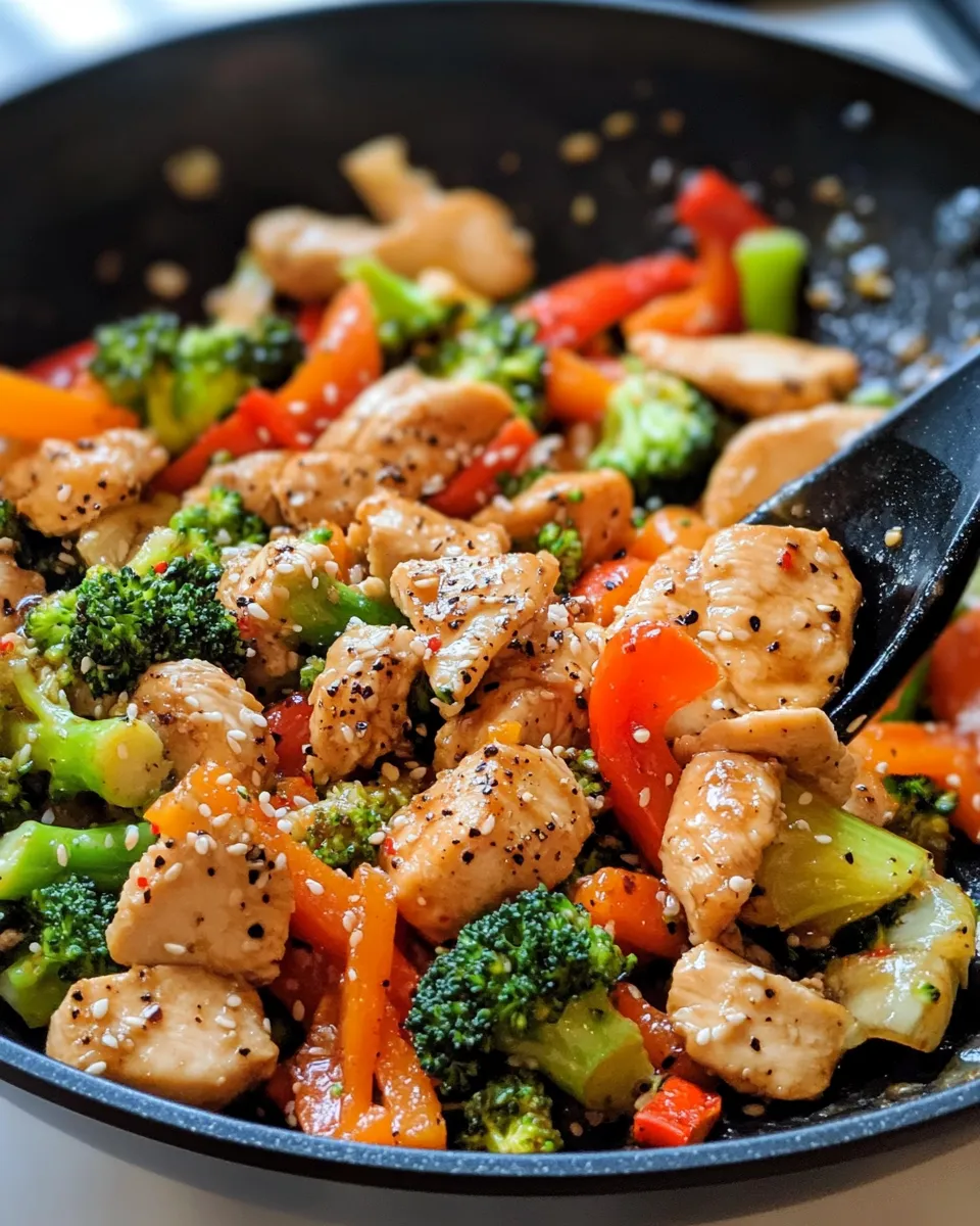 Homemade Chicken and Veggie Stir Fry recipe photo