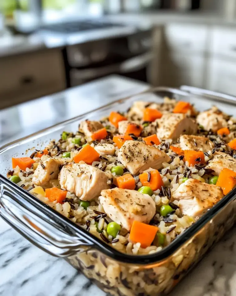Homemade Chicken and Wild Rice Bake recipe photo