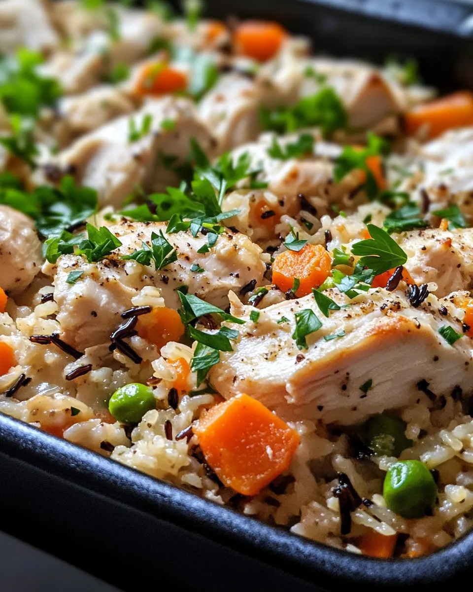 Classic Chicken and Wild Rice Bake dish photo