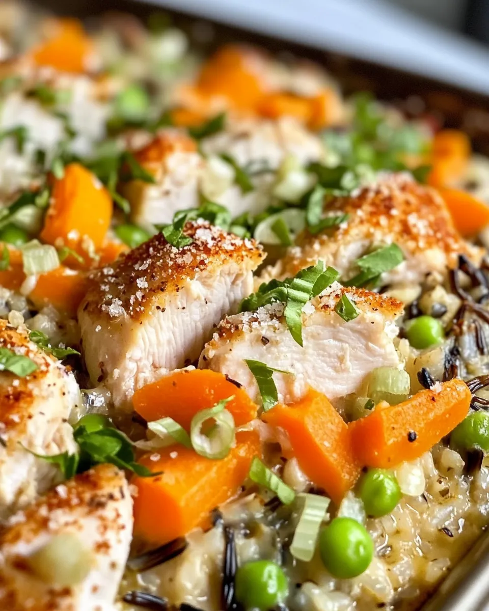 Easy Chicken and Wild Rice Bake food shot