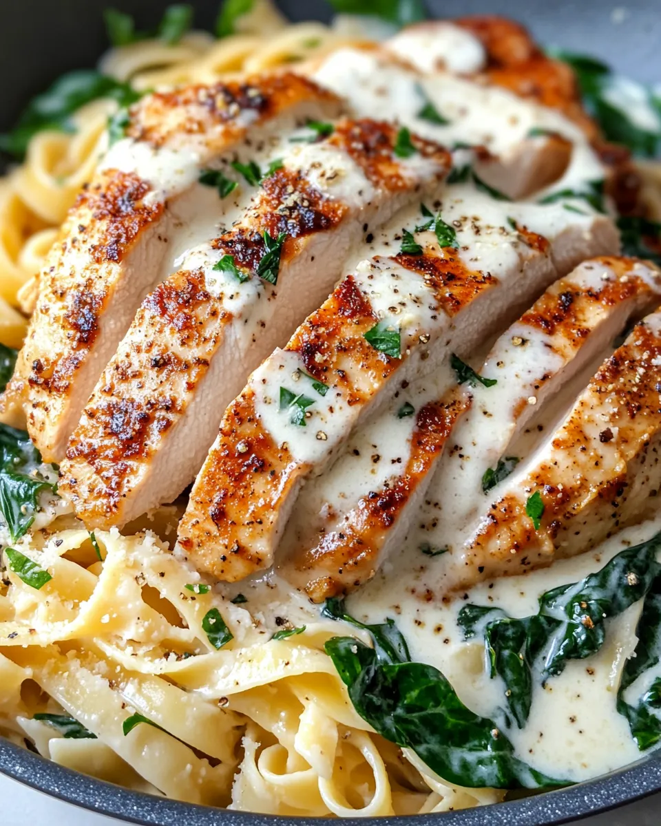 Homemade Creamy Chicken Florentine photo