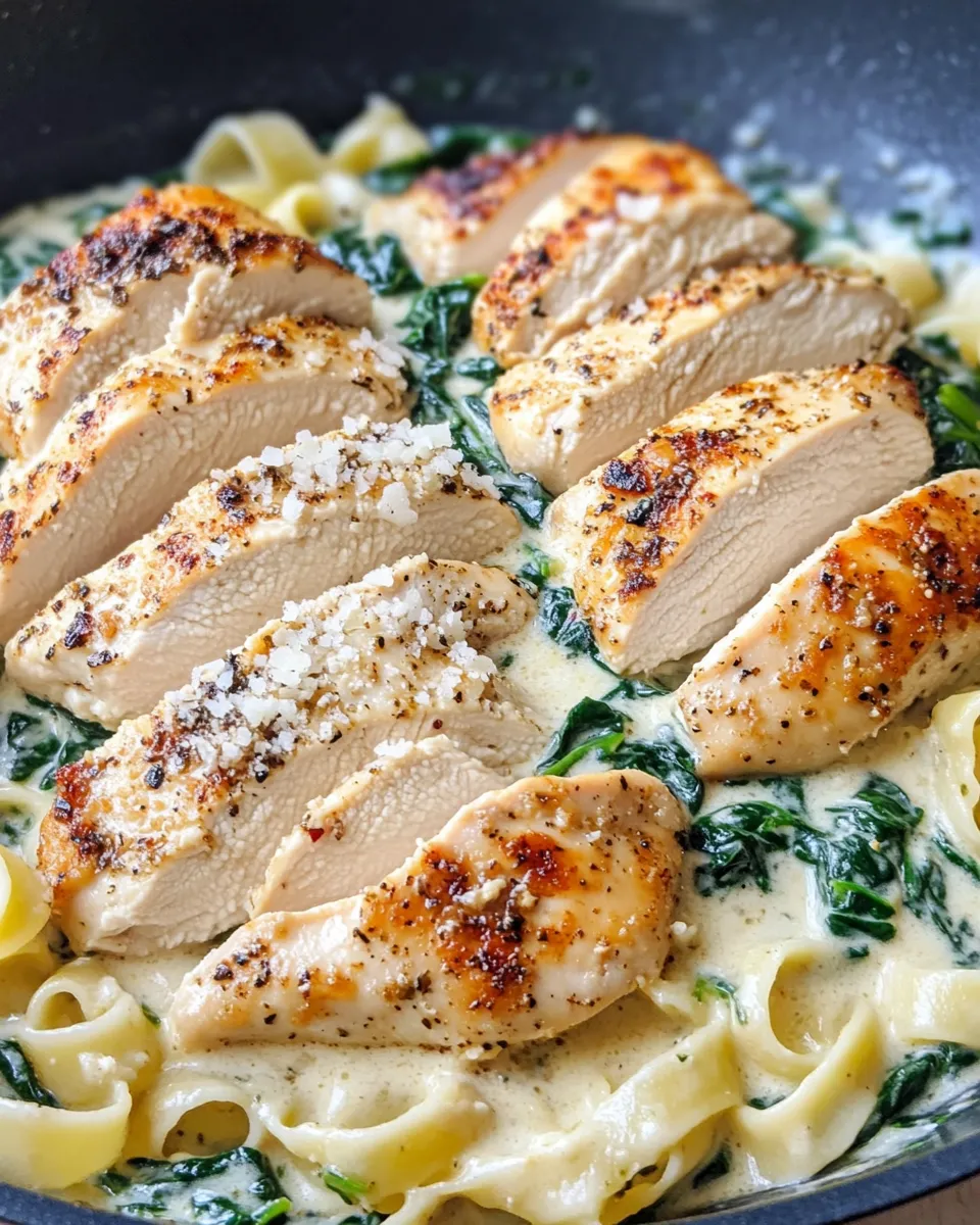 Easy Creamy Chicken Florentine dish photo
