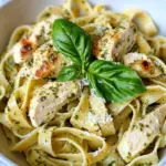 Homemade Creamy Chicken Pesto Pasta photo