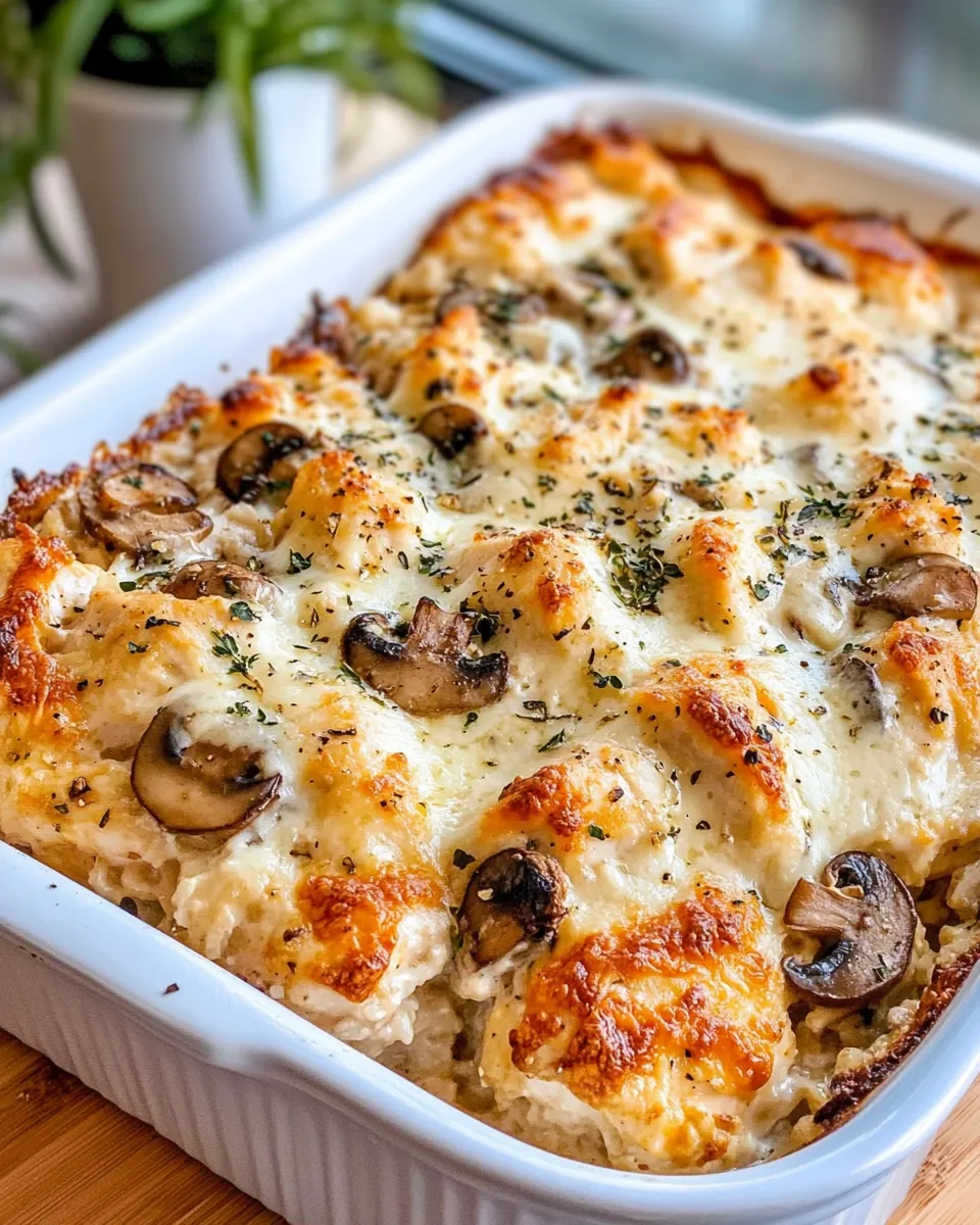 Homemade Creamy Chicken and Mushroom Bake recipe photo
