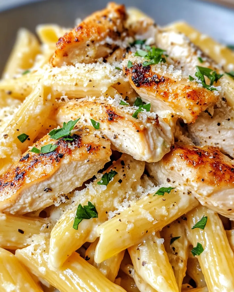 Simple Creamy Garlic Butter Chicken Pasta dish photo