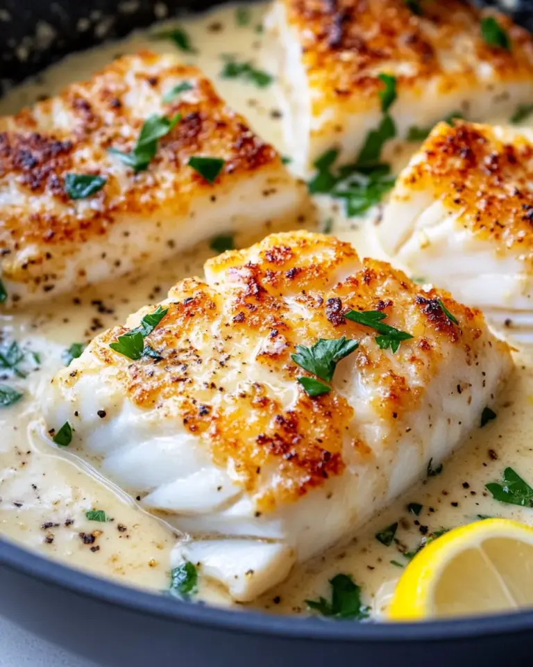 Homemade Creamy Garlic Butter Cod photo