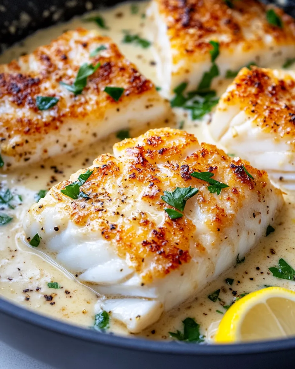 Homemade Creamy Garlic Butter Cod photo