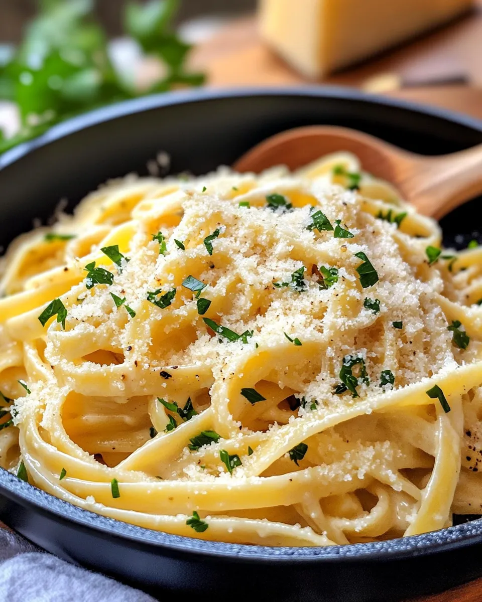 Easy Creamy Garlic Parmesan Pasta recipe photo