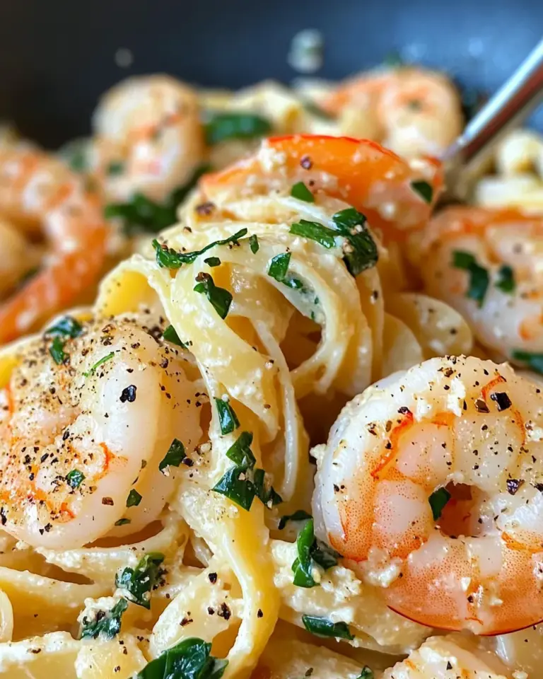 Homemade Creamy Garlic Shrimp Pasta photo