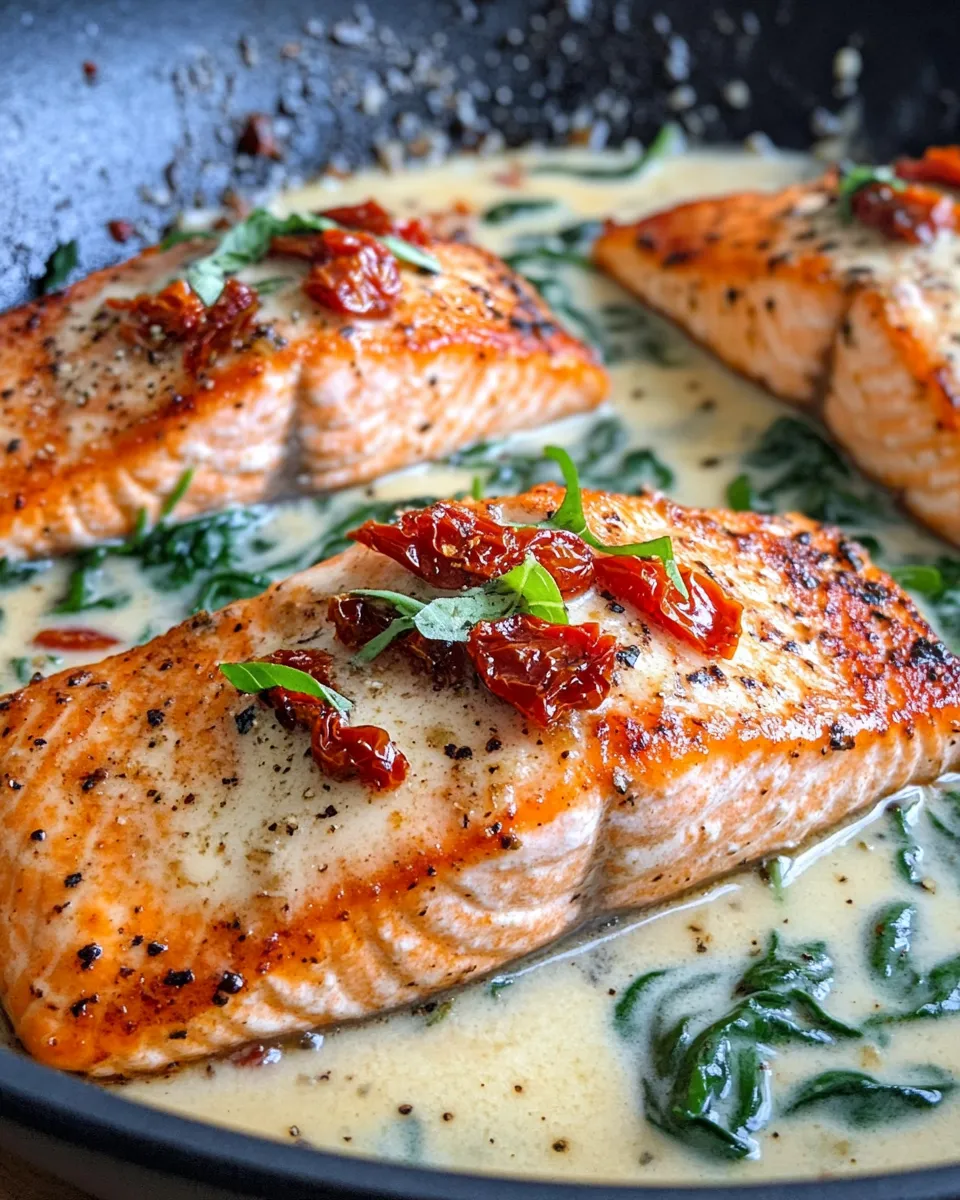 Delicious Creamy Garlic Tuscan Salmon dish photo