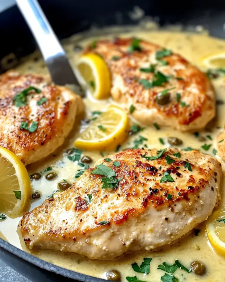 Homemade Creamy Lemon Chicken Piccata recipe photo